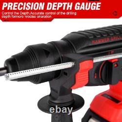 Marteau Perforateur Sans Fil Perceuse à Percussion 4 en 1 pour makita Batterie