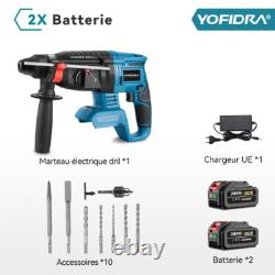Marteau Perforateur Sans fil SDS Plus Perceuse à Percussion pour makita Batterie