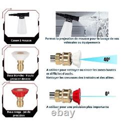 Nettoyeur Haute Pression 150 bars sur Batterie, Canon à mousse + buses inclus