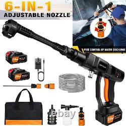 Nettoyeur Haute Pression Sans Fil 150 Bar / 2000PSI + 2 Batterie 3000mAH