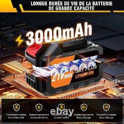 Nettoyeur Haute Pression Sans Fil 150 Bar / 2000PSI + 2 Batterie 3000mAH