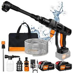 Nettoyeur Haute Pression Sans Fil 150 Bar / 2000PSI + 2 Batterie 3000mAH