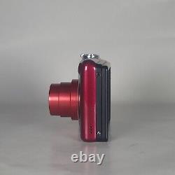 Nikon COOLPIX L30 Digital Camera Red + Battery + Case Lowerpro Very Good