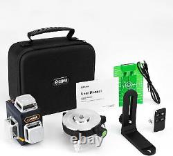 Niveau Laser Vert 2x360° Support Rotatif, Batterie Li-ion Intégrée CIGMAN Laser