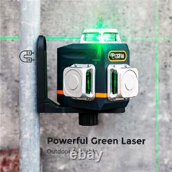 Niveau Laser Vert 2x360° Support Rotatif, Batterie Li-ion Intégrée CIGMAN Laser