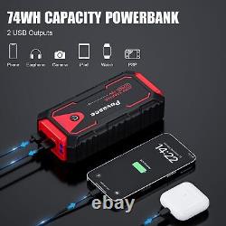 Povasee Booster Batterie Voiture 3000A Auto Booster Batterie pour Véhicule 12