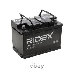 RIDEX 1S0009 Batterie de Démarrage 12V 75Ah 680A EN pour VW GOLF VI (5K1) P