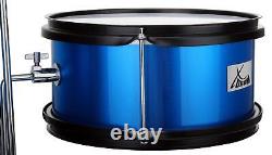 Set de Batterie Percussion Acoustique pour Enfants Jeux Educatif Tabouret Bleu