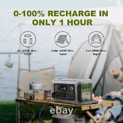 Station d'alimentation portable batterie veFeP04 299Wh, prises AC 2x600