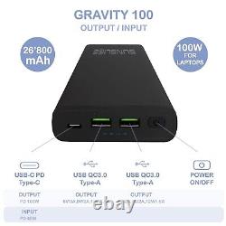 Sunslice Batterie externe pour PC et Téléphone -Power bank 26800mAh USB-C 100W