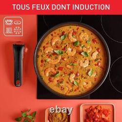 TEFAL Batterie Cuisine Emotion Lot de 13 Pièces Casseroles Poêles Inox Induction