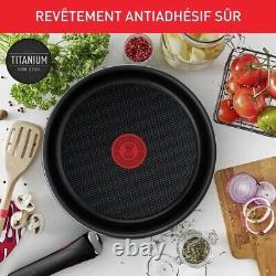 TEFAL INGENIO Batterie de cuisine 10 pièces, Revêtement antiadhésif, Poêle, Cass