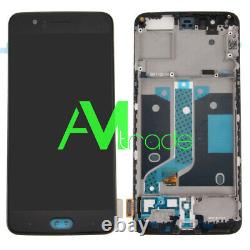 TOUCH SCREEN + LCD FRAME COMPLETO DISPLAY PER ONEPLUS 5 A5000 NERO black