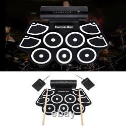 Tambour Ensemble Kit USB Avec Pilons Avec Pied Pédales Haute Qualité
