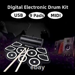 Tambour Ensemble Kit USB Avec Pilons Avec Pied Pédales Haute Qualité