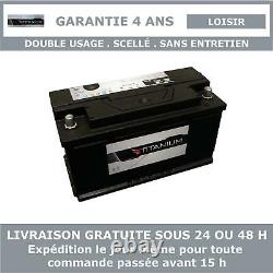 Titanium XV110 Batterie Décharge Lente Pour Caravane et Camping Car 12V 110AH