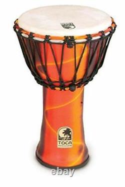 Toca SFDJ-9F Freestyle Rope Tuned 9-Inch Djembe Fiesta Finish