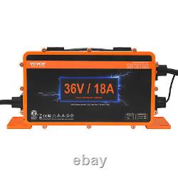 VEVOR Chargeur de batterie pour voiturette golf 36 V 18 A pour EZGO Style D IP67