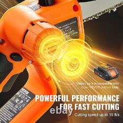 VEVOR Élagueuse à Perche Sans Fil Tronçonneuse Batterie 20V 2Ah 13cm? Long 2,43m