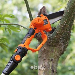 VEVOR Élagueuse à Perche Sans Fil Tronçonneuse Batterie 20V 2Ah 13cm? Long 2,43m