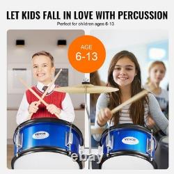 VEVOR Ensemble de batterie pour enfants débutants 5PCS 406 mm? Avec siège bleu