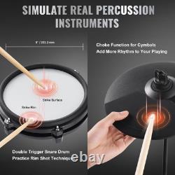 VEVOR Kit de batterie électronique 203,2 mm pour débutant adulte 32 pcs 480 sons
