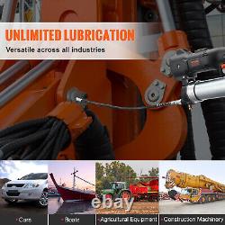 VEVOR Pistolet à Graisse Électrique Sans Fil Batterie 20 V 2,0 Ah 82,74 MPa Étui