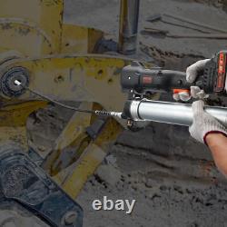 VEVOR Pistolet à Graisse Électrique Sans Fil Batterie 20 V 2,0 Ah 82,74 MPa Étui