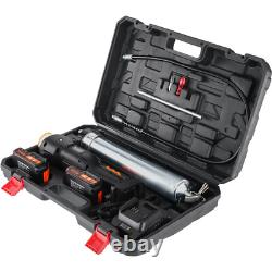 VEVOR Pistolet à Graisse Électrique Sans Fil Batterie 20 V 2,0 Ah 82,74 MPa Étui