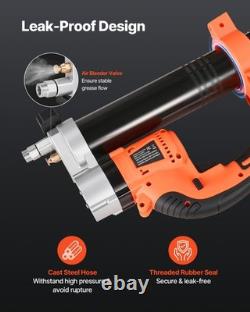 VEVOR Pistolet à Graisse Électrique sans Fil 20 V 55 MPa avec Batterie de 2,0 Ah