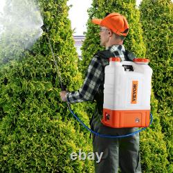 VEVOR Pulvérisateur à dos alimenté par batterie avec roue réservoir 15L 0-94PSI