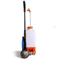 VEVOR Pulvérisateur à dos alimenté par batterie avec roue réservoir 15L 0-94PSI