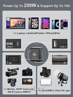 V Mount Batterie Moman Power99 Mini V-Lock Batteries 99Wh/144V avec Deux Sort