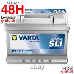 Varta Silver Dynamic D21 Batterie Voiture 12V 61Ah 600A Démarrage Puissant