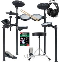 XDrum Kit Batterie Electronique Mesh Head Cymbales Choke Kick Pad Set Tabouret