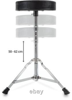 XDrum Kit Batterie Electronique Mesh Head Cymbales Choke Kick Pad Set Tabouret