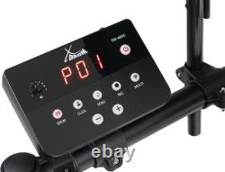 XDrum Kit Batterie Electronique Mesh Head Cymbales Choke Kick Pad Set Tabouret