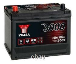 YUASA YBX3069 YBX3000 Batterie de Démarrage SMF 12V 72Ah 630A EN pour CITROËN DS