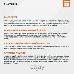 YUASA YBX3069 YBX3000 Batterie de Démarrage SMF 12V 72Ah 630A EN pour CITROËN DS