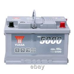YUASA YBX5100 YBX5000 Batterie de Démarrage SMF 12V 75Ah 710A EN pour FORD Trans