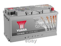 Yuasa YBX5019 Batterie de Démarrage Pour Voiture 12V 100Ah 353 x 175 x 190mm
