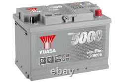 Yuasa YBX5096 Batterie de Démarrage 12V 80Ah 278 x 175 x 190mm